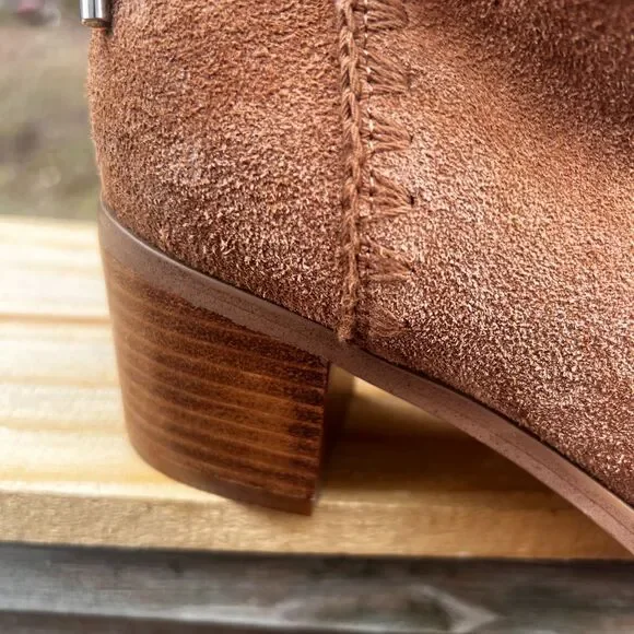 Sanctuary Refine Women's Tan Suede Leather Western Ankle Boots US Size 8.5 - Picture 7 of 16